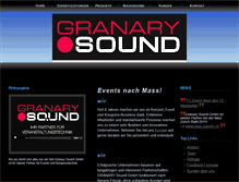 Tablet Screenshot of granarysound.ch